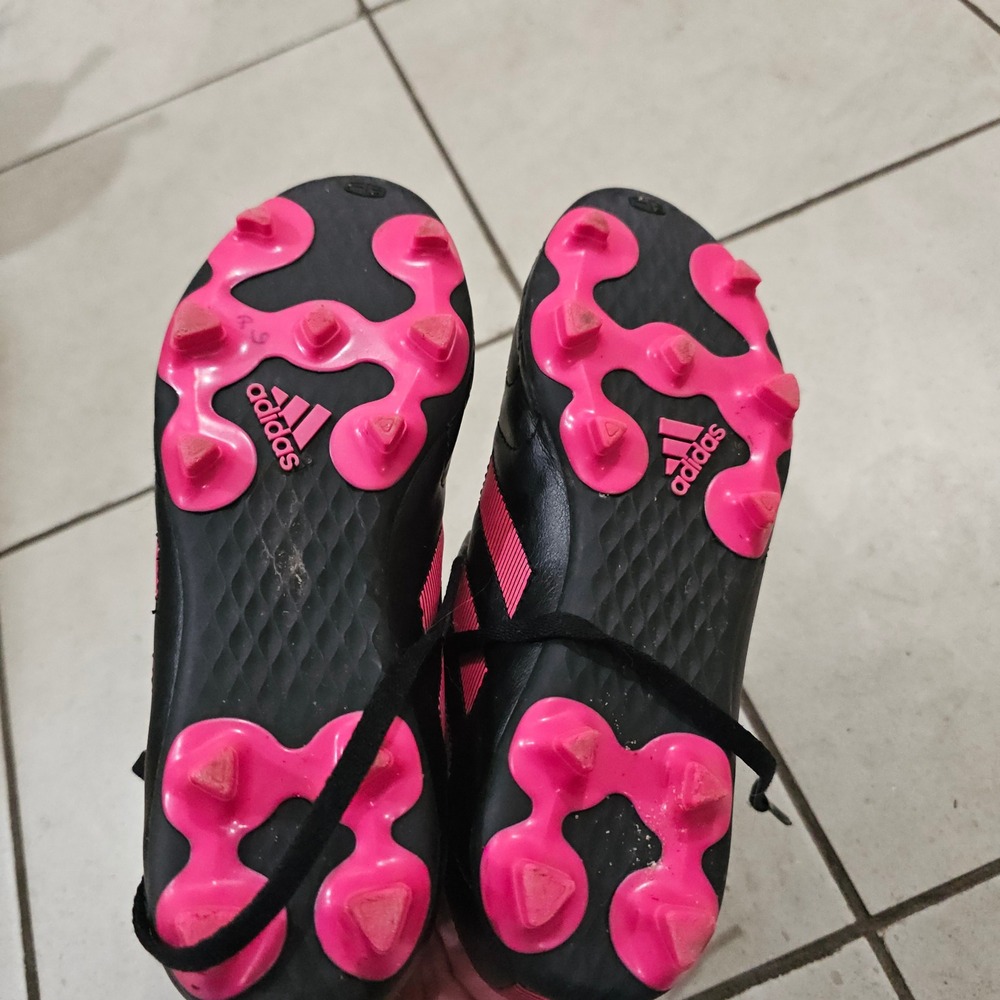 Adidas Goletto VIII FG Kids Soccer Cleats Black Pink Size 3 Youth - Picture 4 of 7